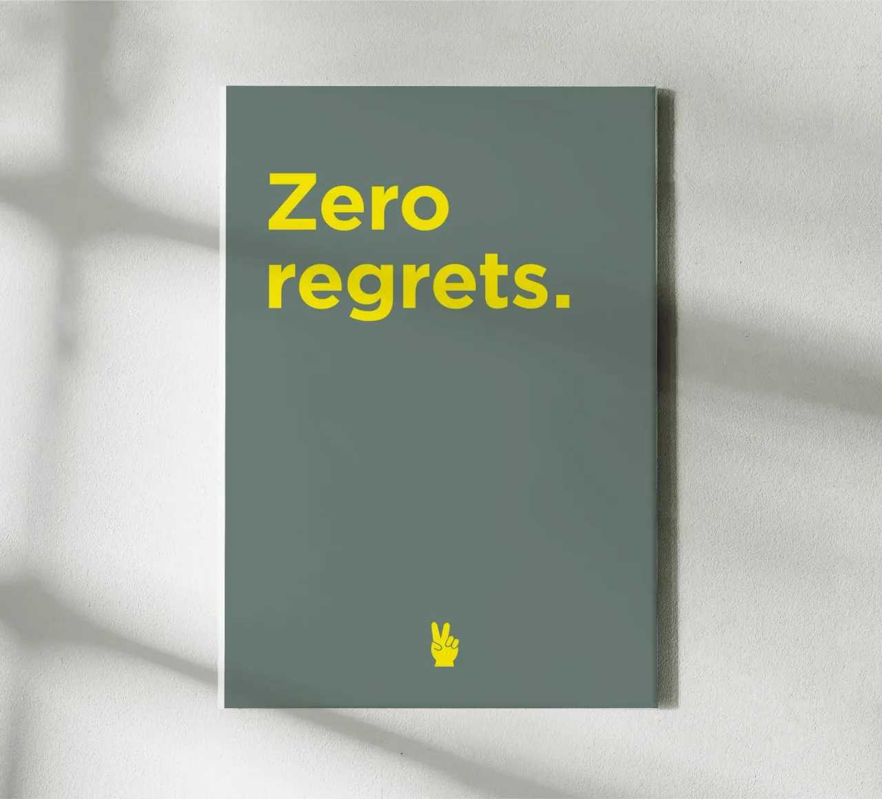 Zero regrets tela da Art Fart