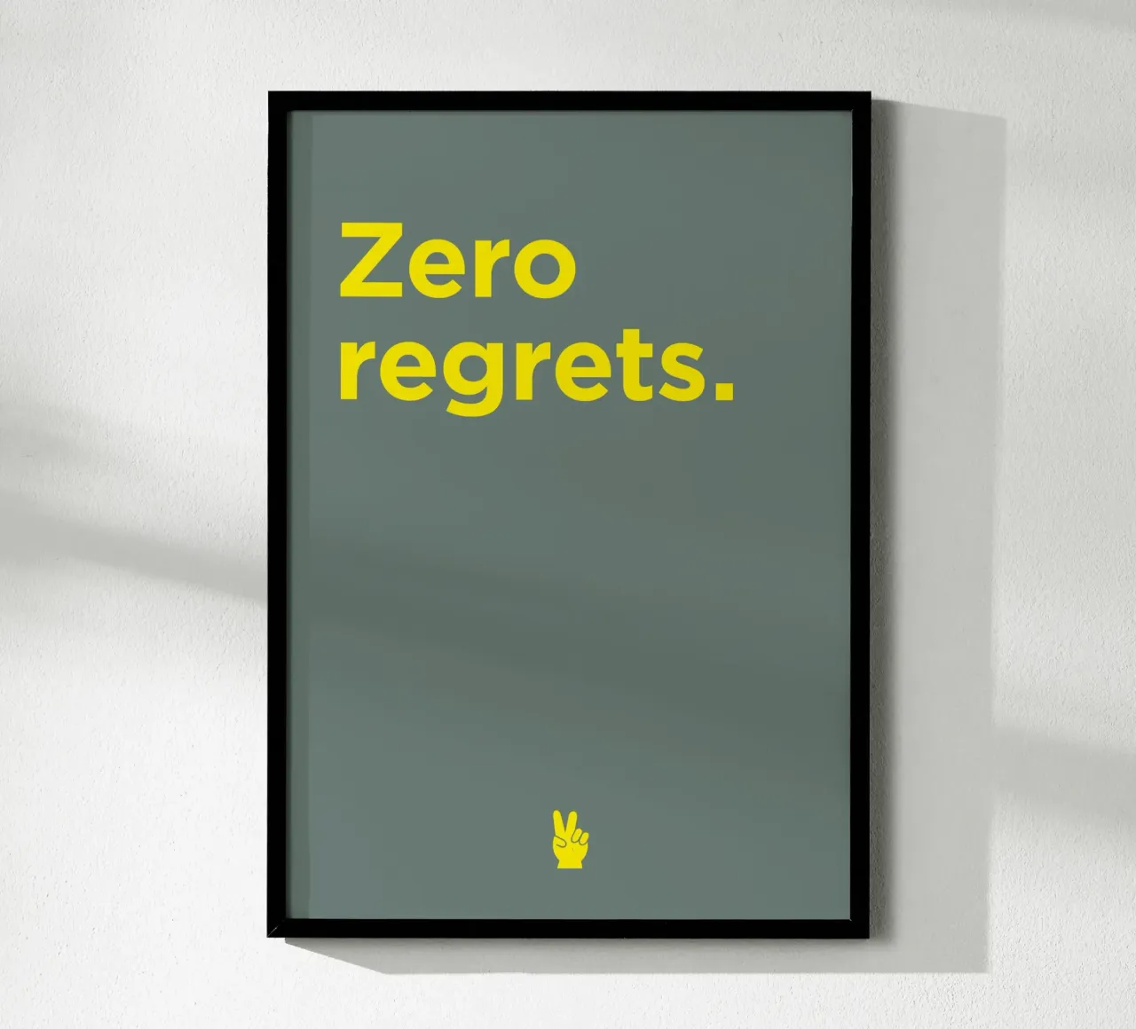 Zero regrets poster by Art Fart