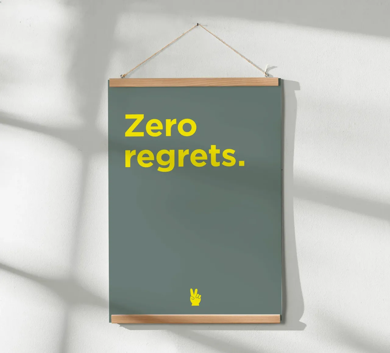 Zero regrets poster by Art Fart