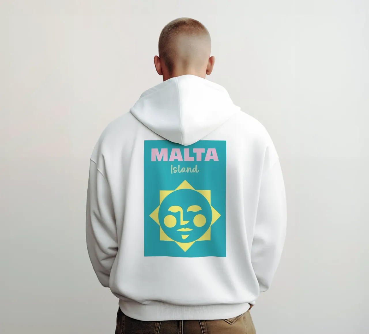 Malta Island felpa con cappuccio da Art Fart