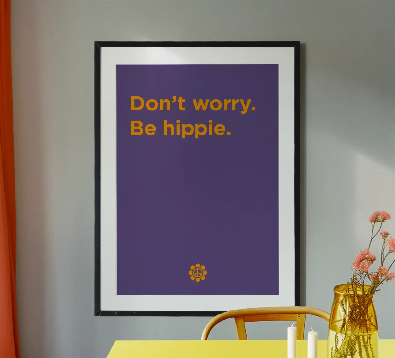 Be hippie poster da Art Fart