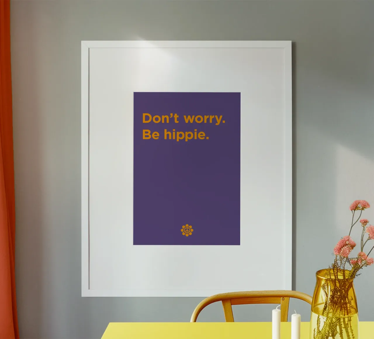 Be hippie poster da Art Fart