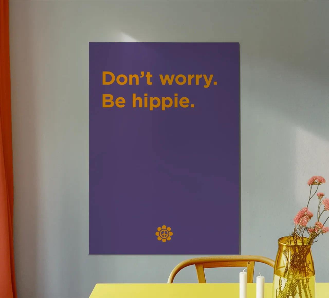 Be hippie poster da Art Fart
