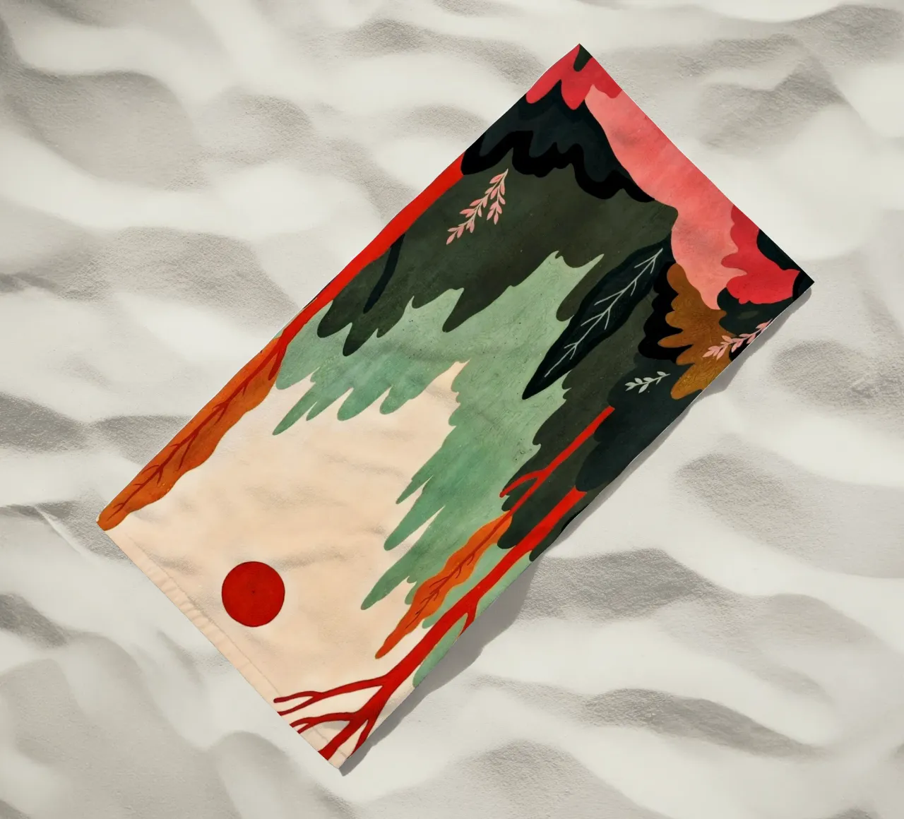 Sunset Birches telo mare da Lana Rodriguez