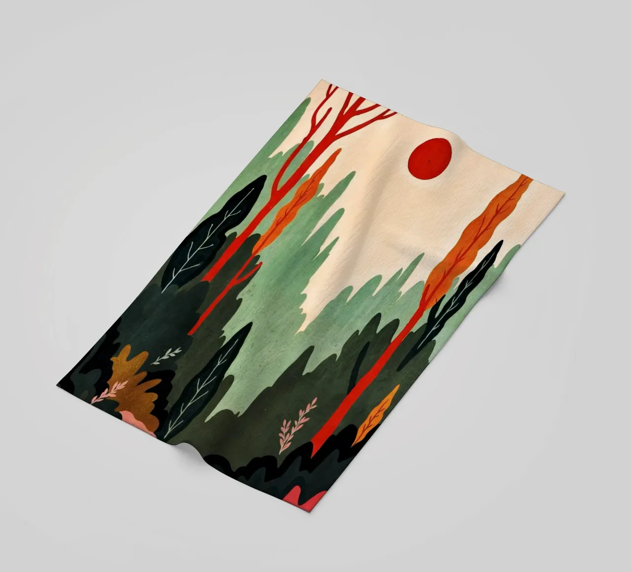 Sunset Birches telo mare da Lana Rodriguez