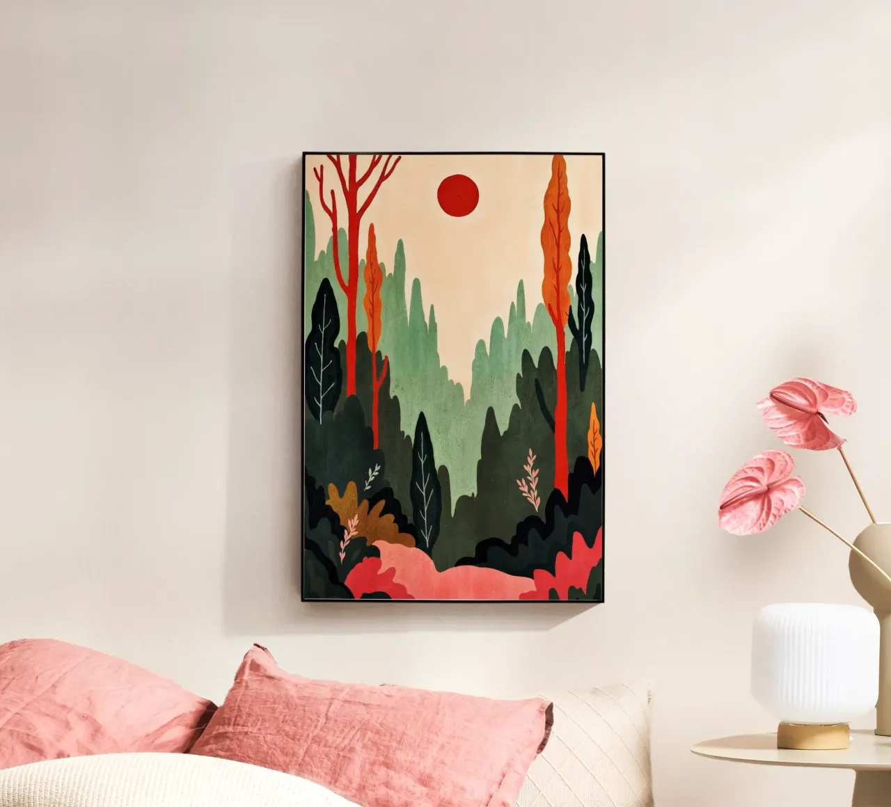 Sunset Birches plexiglass da Lana Rodriguez