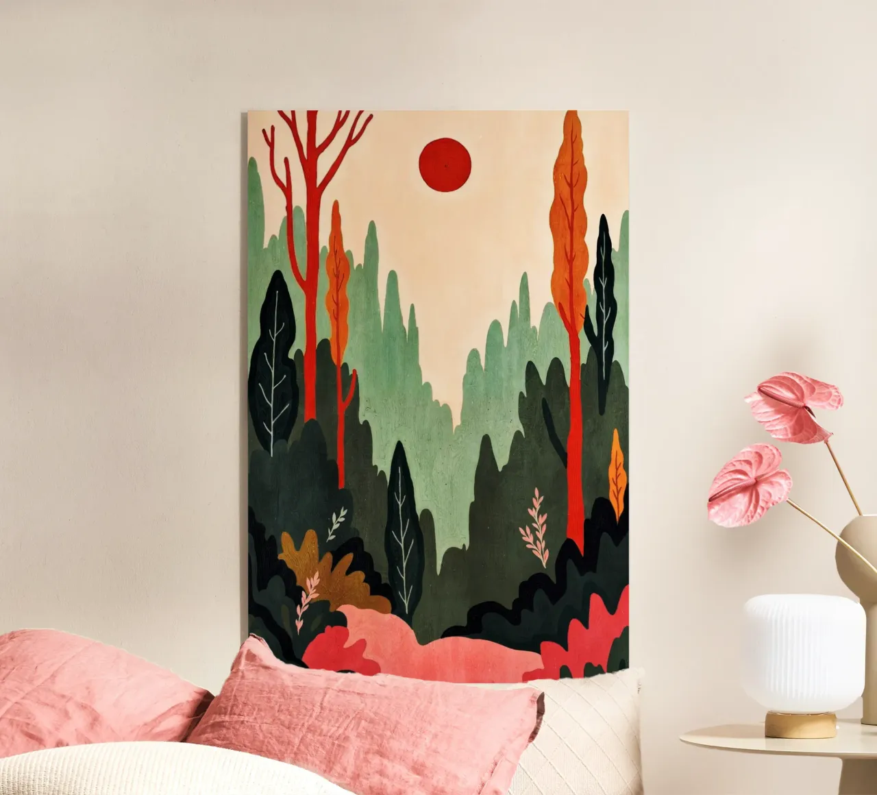 Sunset Birches plexiglass da Lana Rodriguez