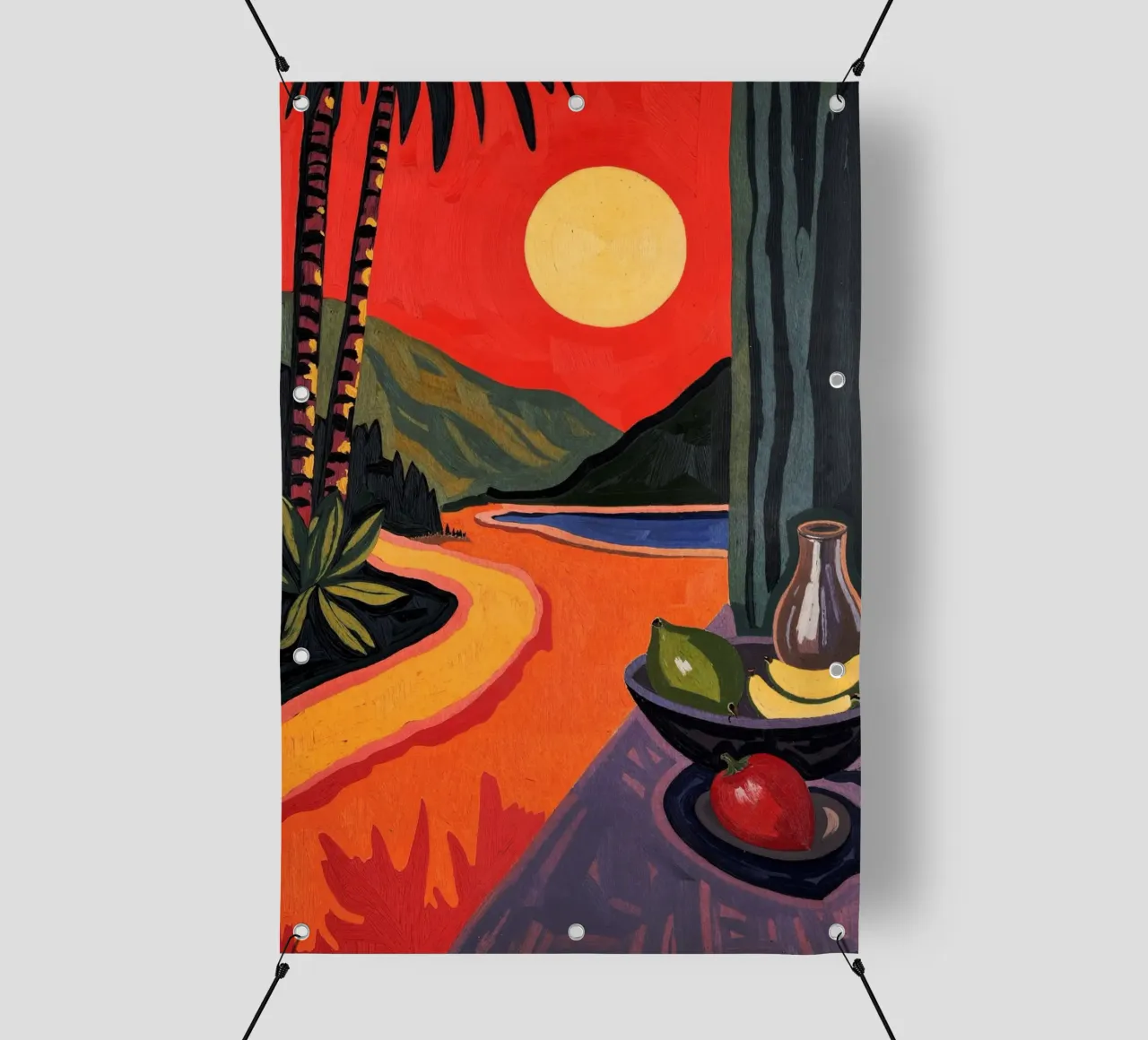 Sunset in Cannes telo in pvc da Lana Rodriguez
