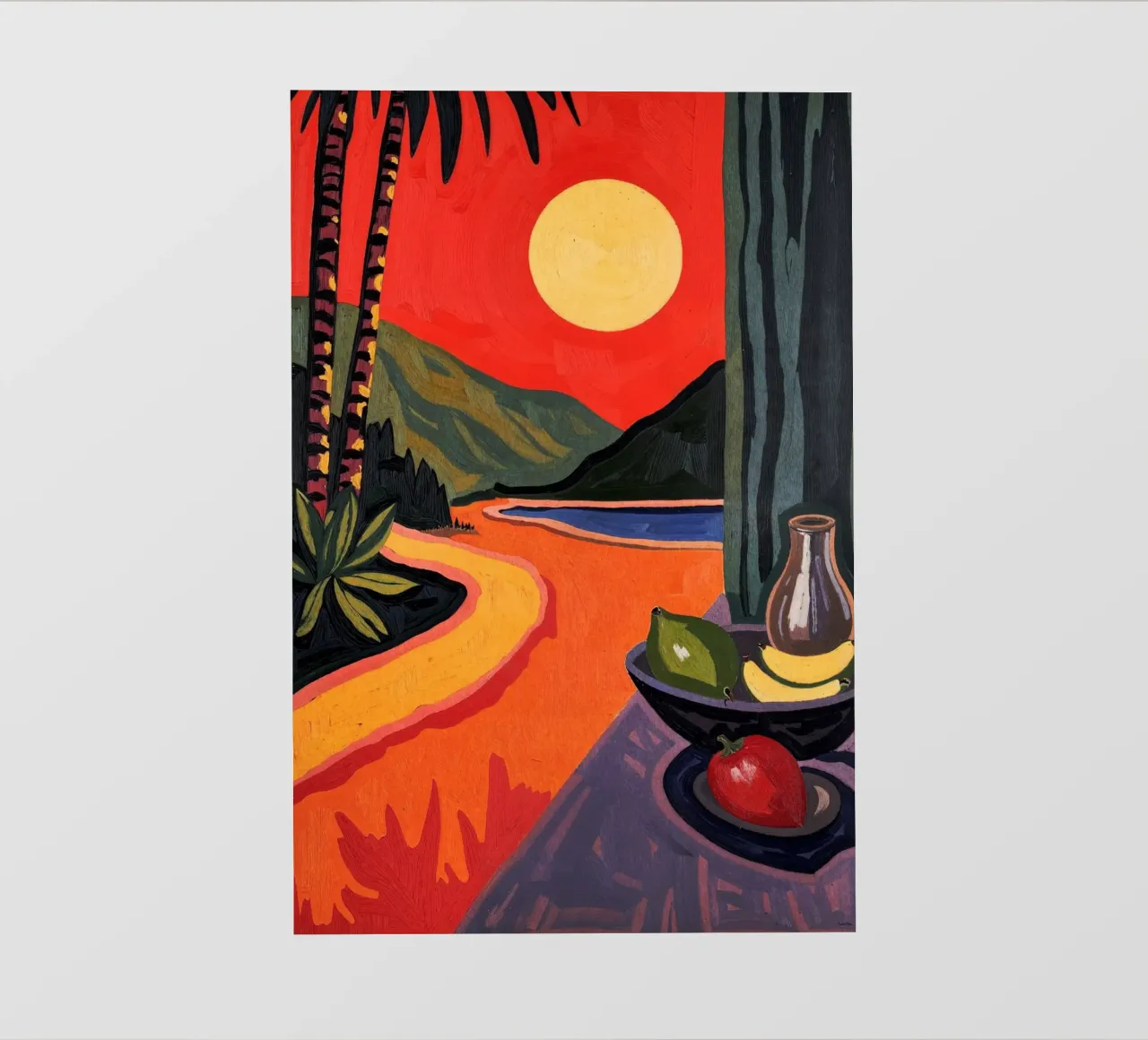 Sunset in Cannes telo in pvc da Lana Rodriguez
