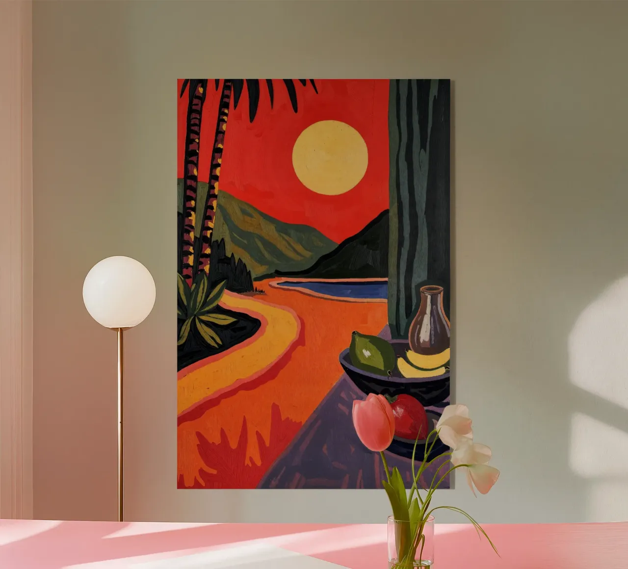 Sunset in Cannes plexiglass da Lana Rodriguez