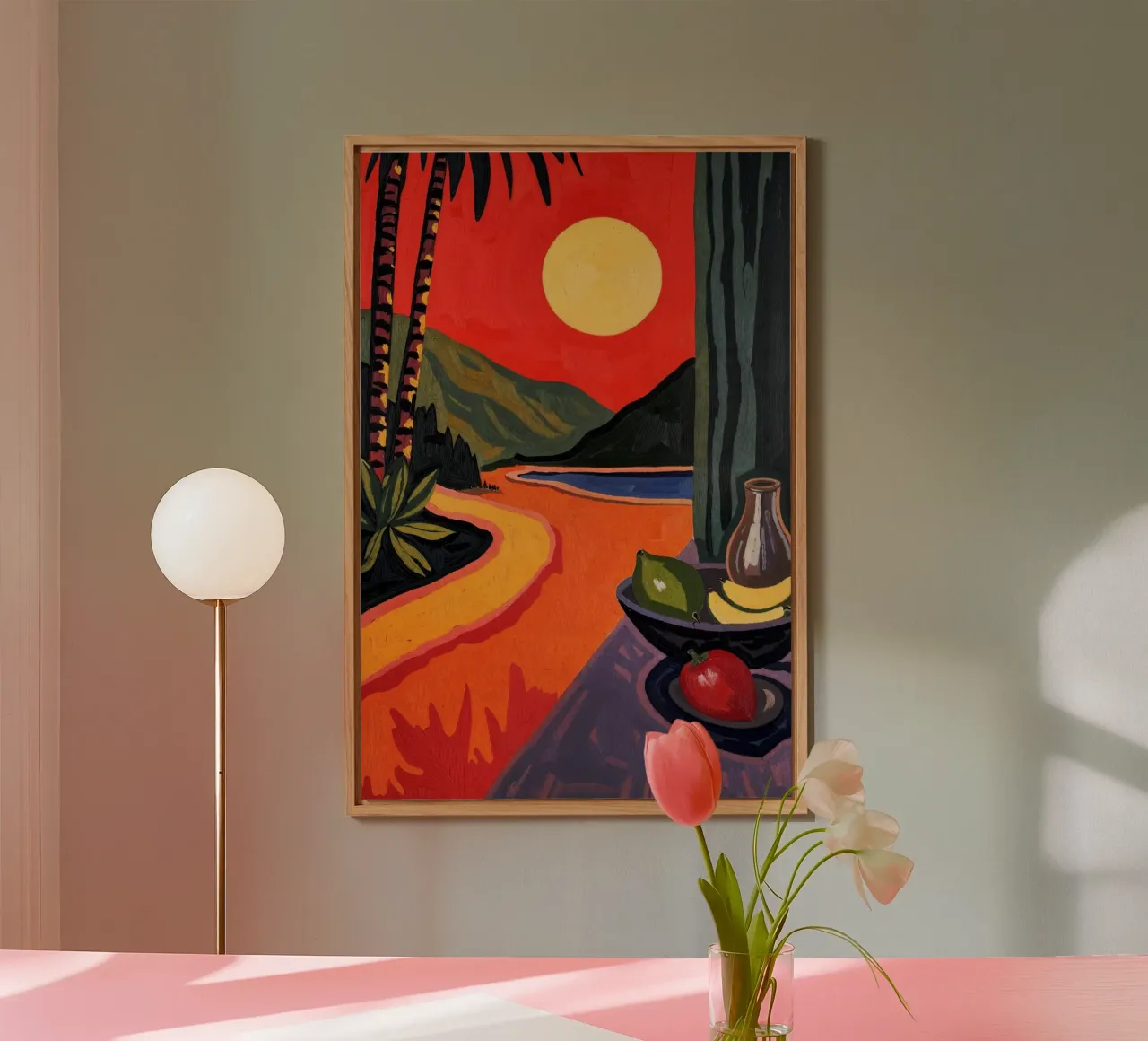 Sunset in Cannes alluminio dibond da Lana Rodriguez