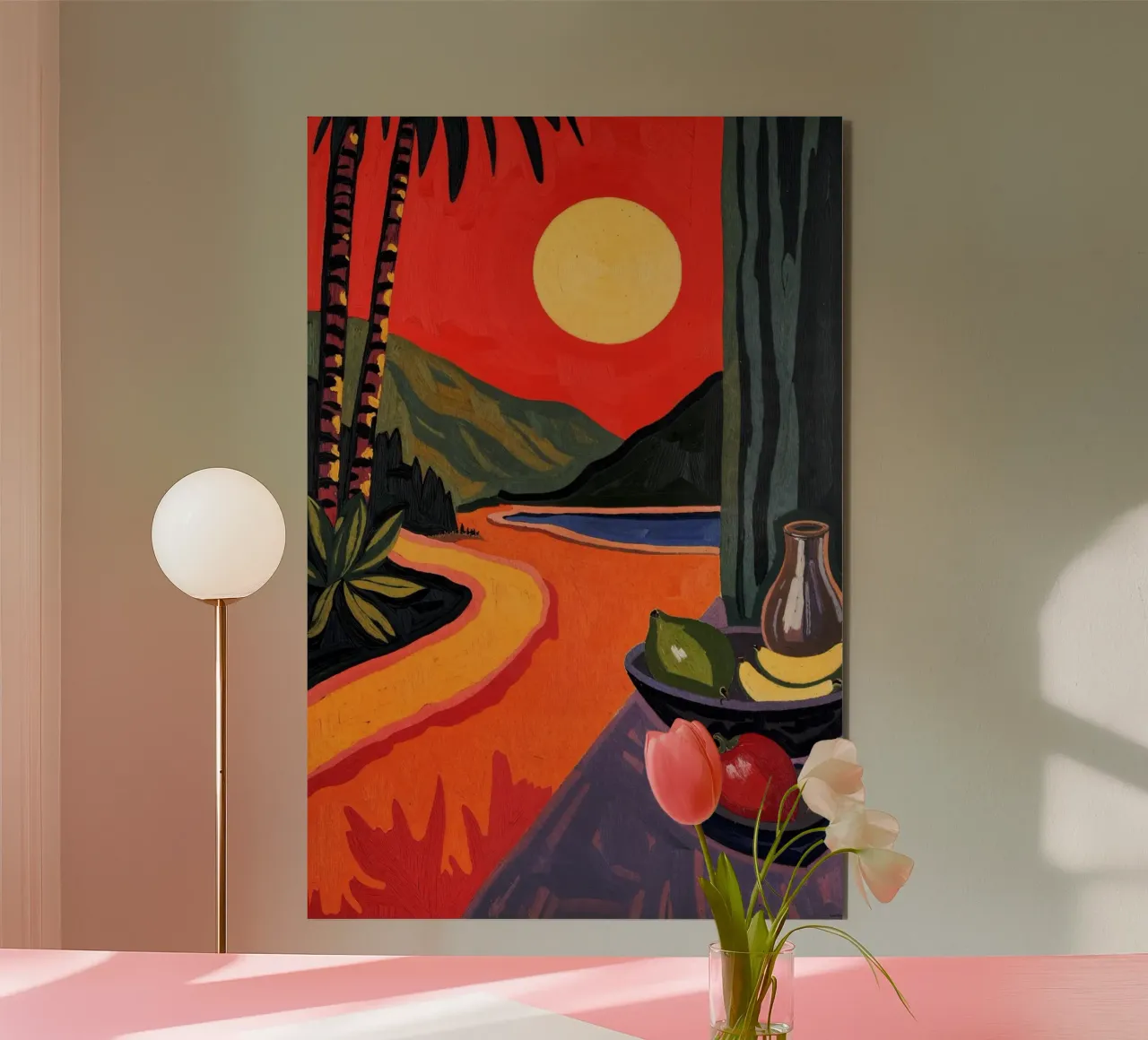 Sunset in Cannes alluminio dibond da Lana Rodriguez