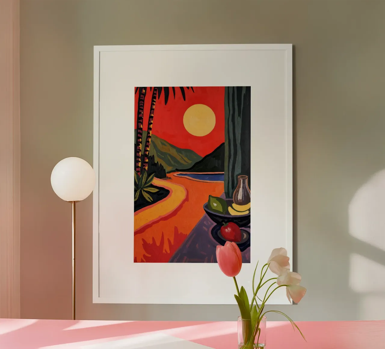 Sunset in Cannes carta hahnemühle da Lana Rodriguez