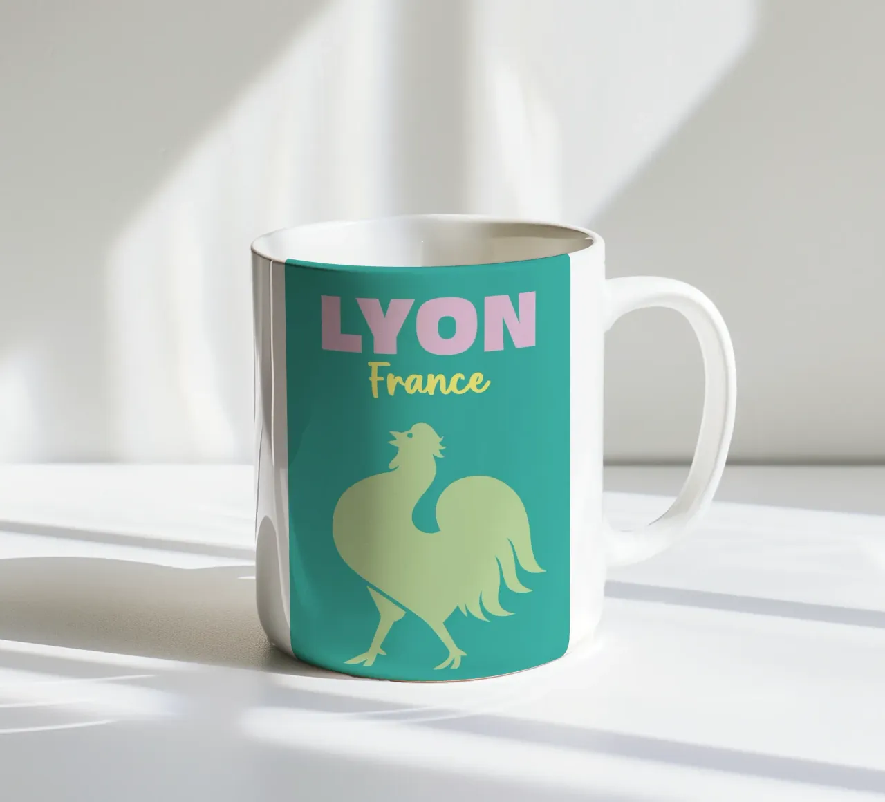 Lione, Francia tazza in ceramica da Art Fart
