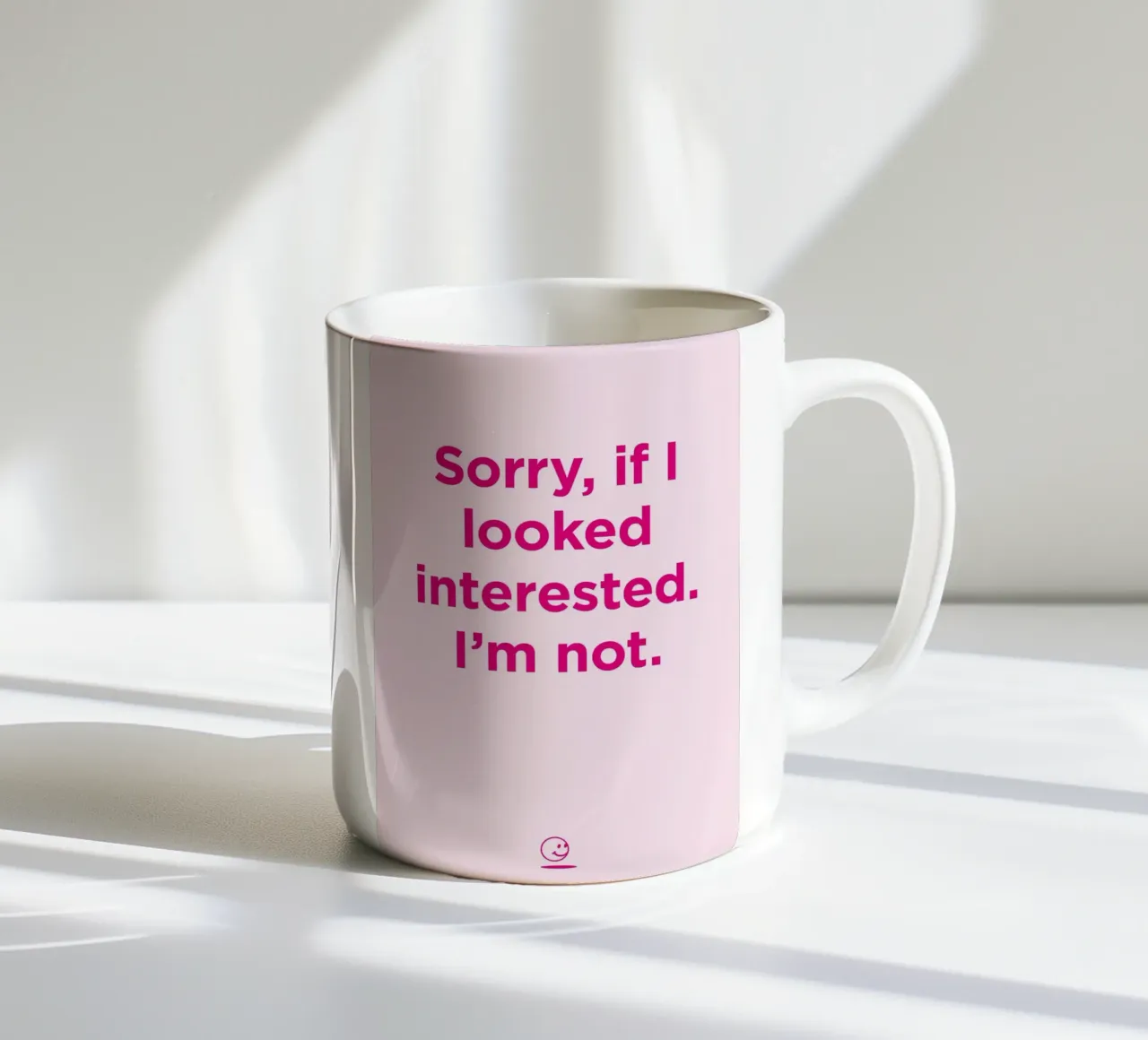 Not interested tazza in ceramica da Art Fart