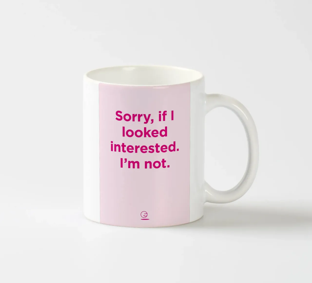 Not interested tazza in ceramica da Art Fart