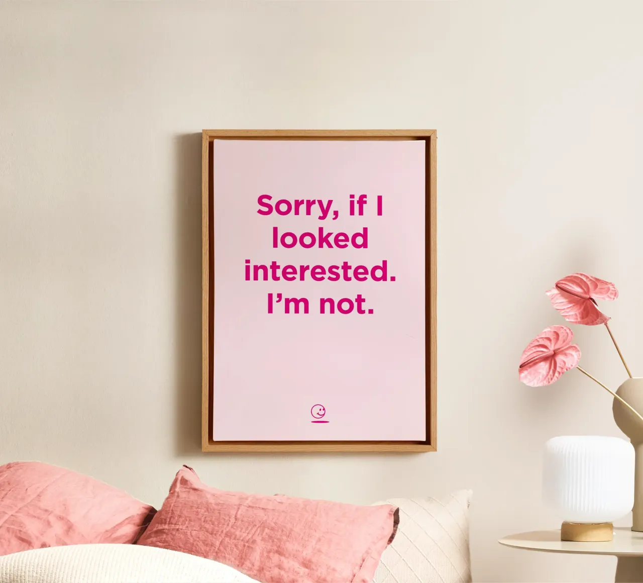 Not interested tela da Art Fart