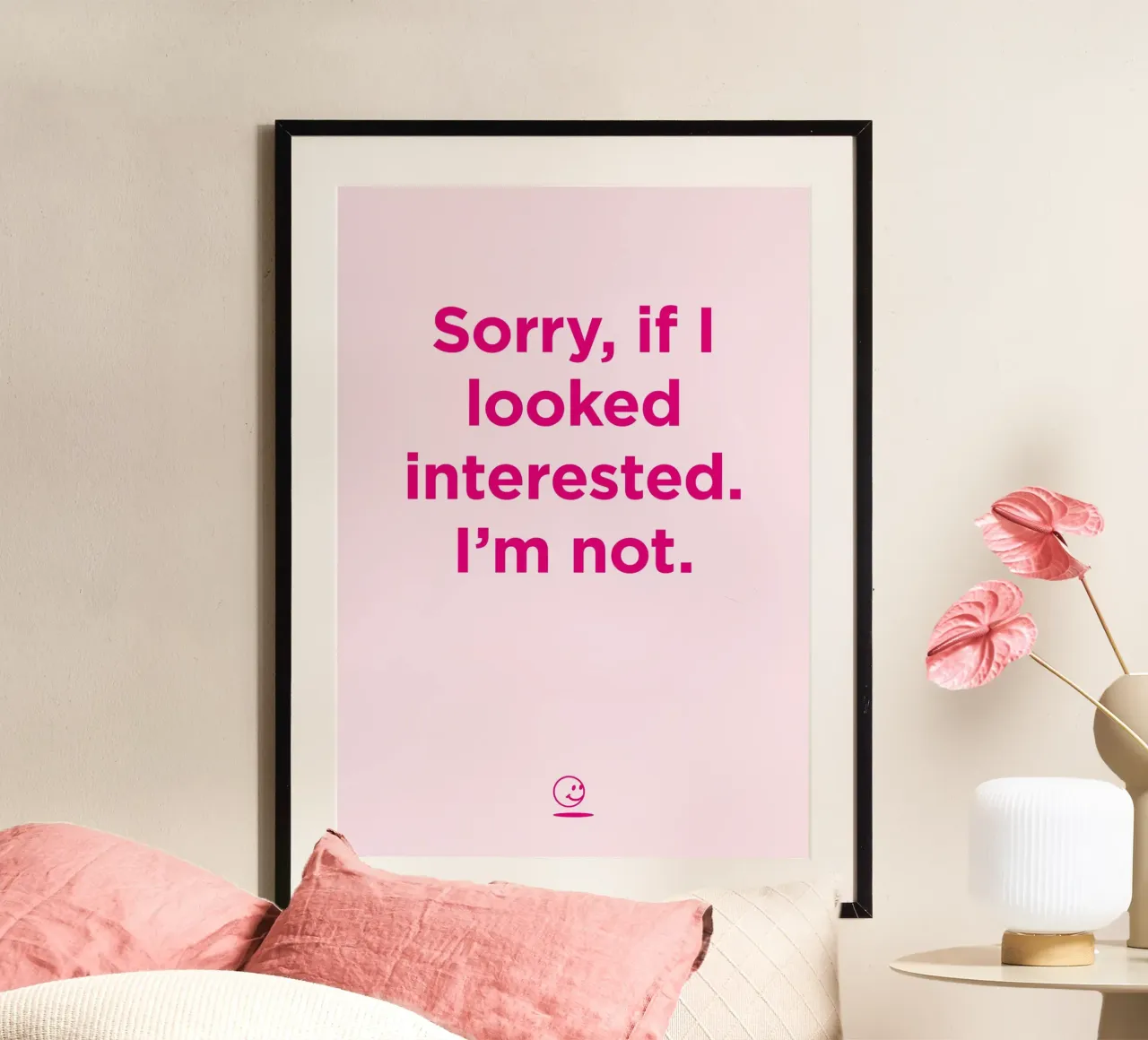 Not interested poster da Art Fart