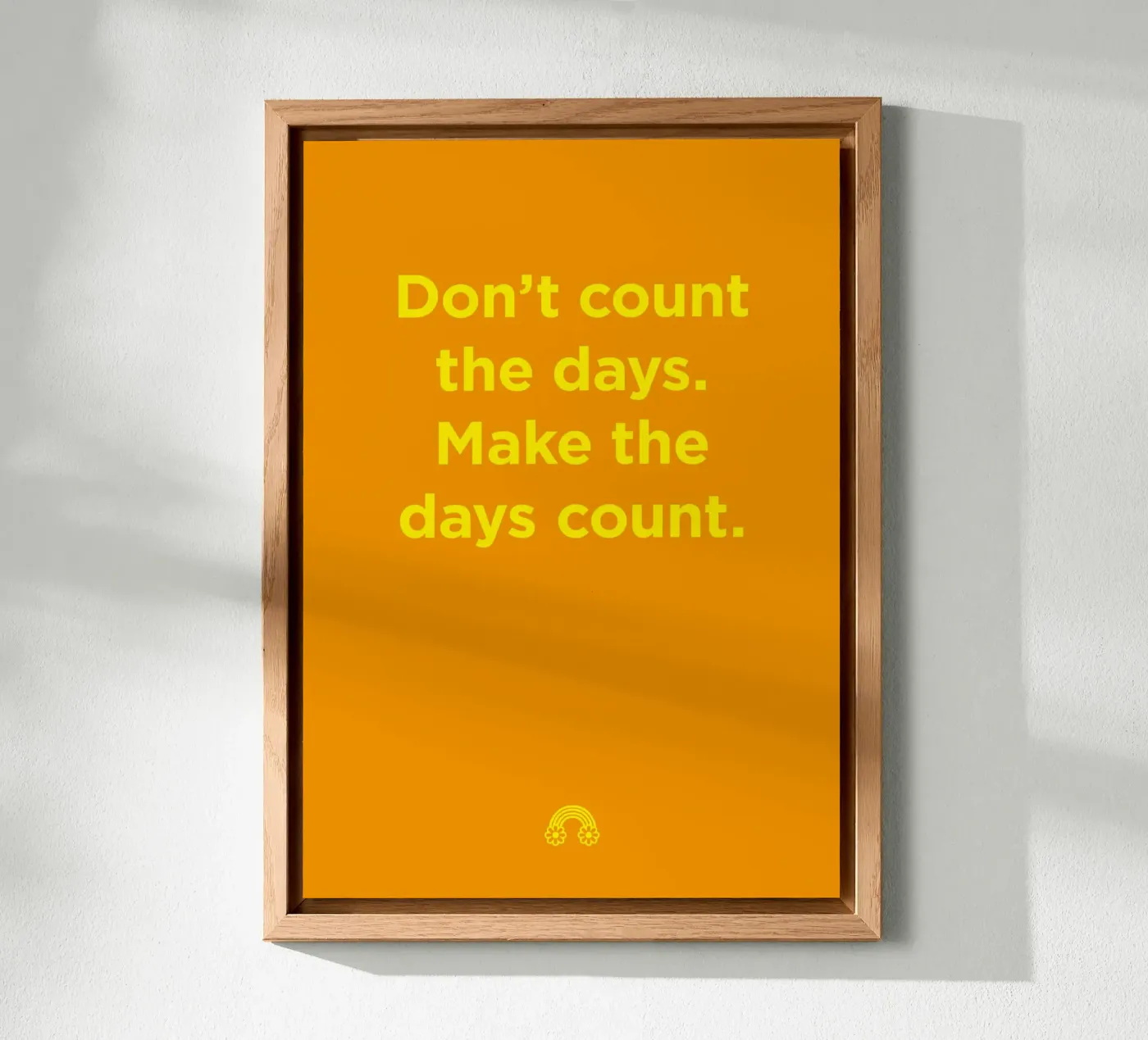 Make the days count. pannello forex da Art Fart