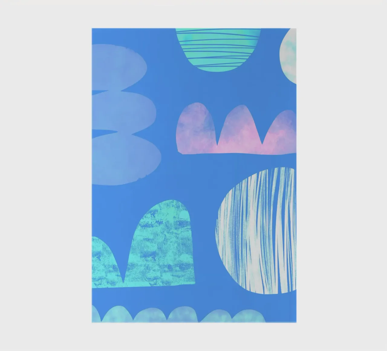 Dreamy Shapes Colour notebook by Kim Hubball Studio