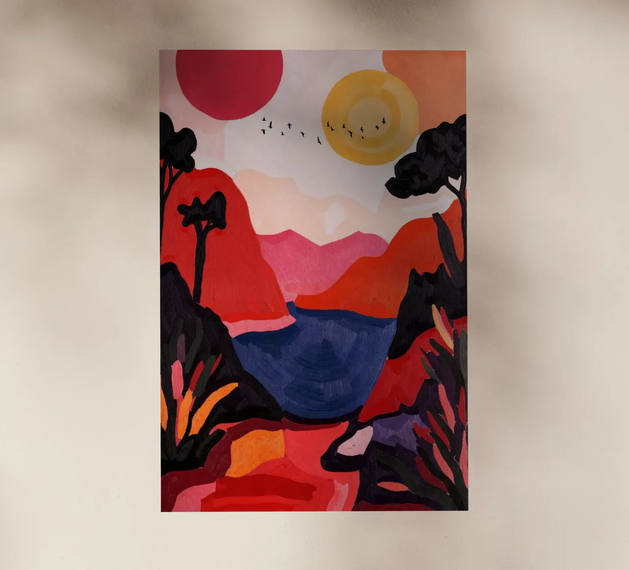 Two Suns And Birds pellicola backlit da Lana Rodriguez