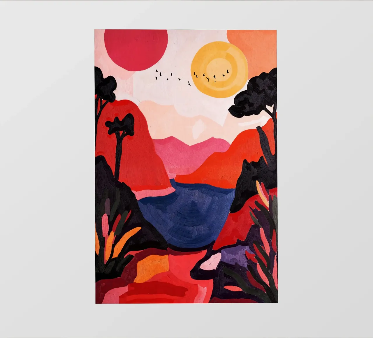 Two Suns And Birds pellicola backlit da Lana Rodriguez