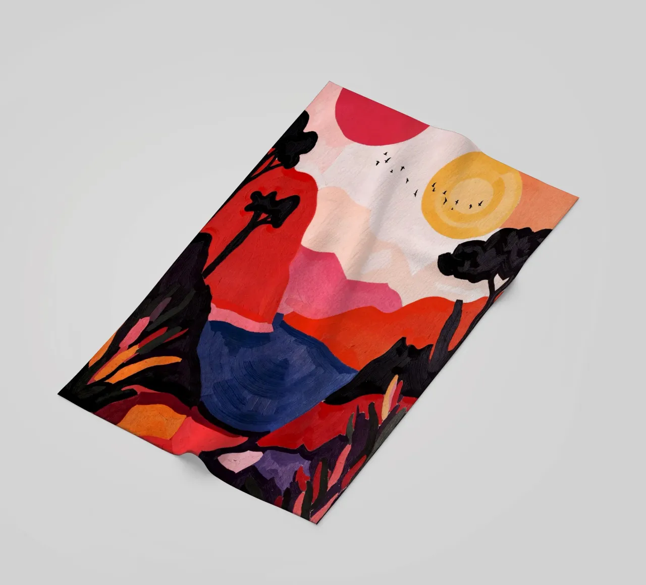 Two Suns And Birds telo mare da Lana Rodriguez