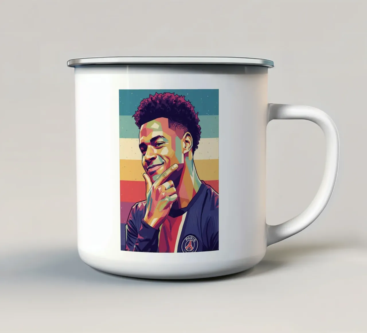Desire Doue pop art d'epoca tazza in smalto da Hantamrata