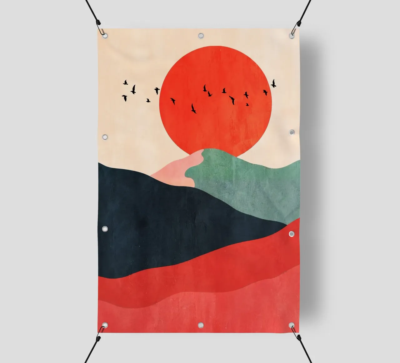 Zugvögel pvc cover by Lana Rodriguez