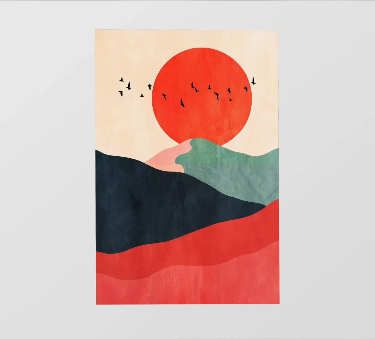 Zugvögel pvc cover by Lana Rodriguez