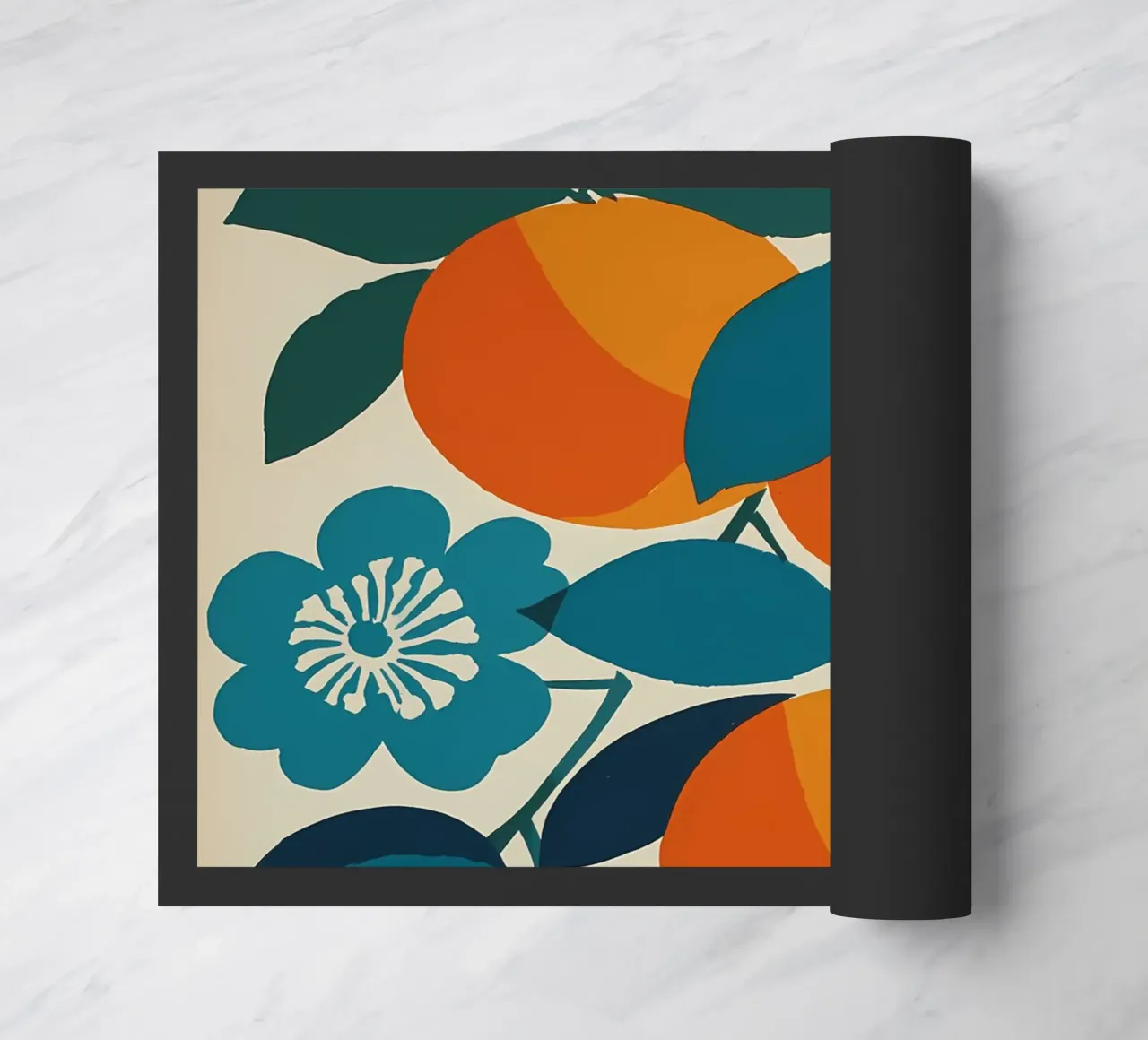 Oranges doormat by IamHomeStudio