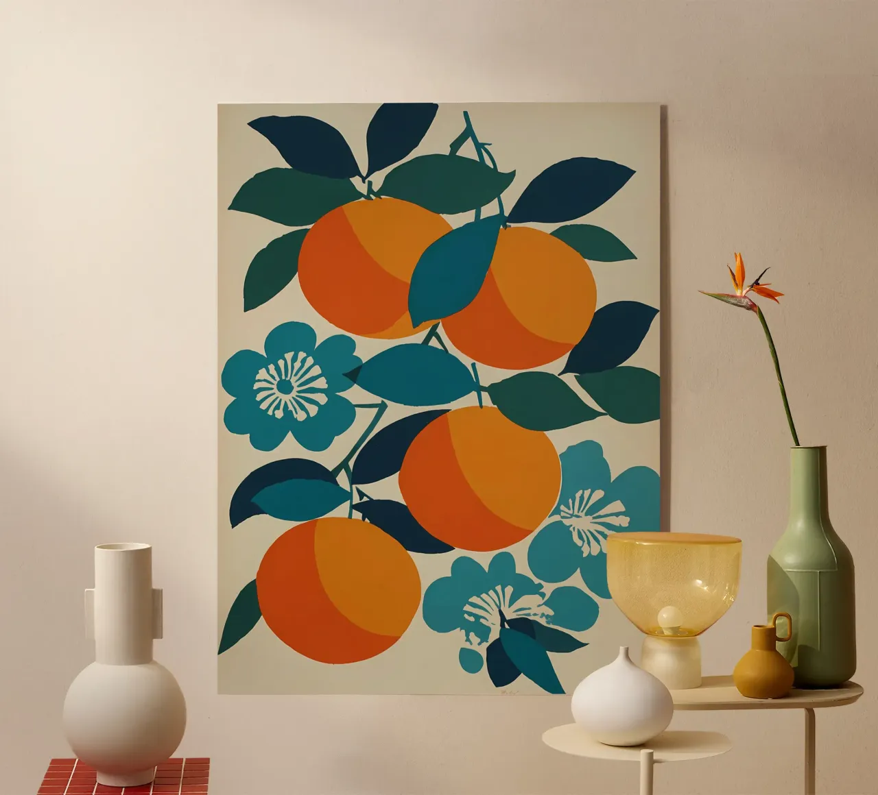 Sinaasappels acryl van IamHomeStudio