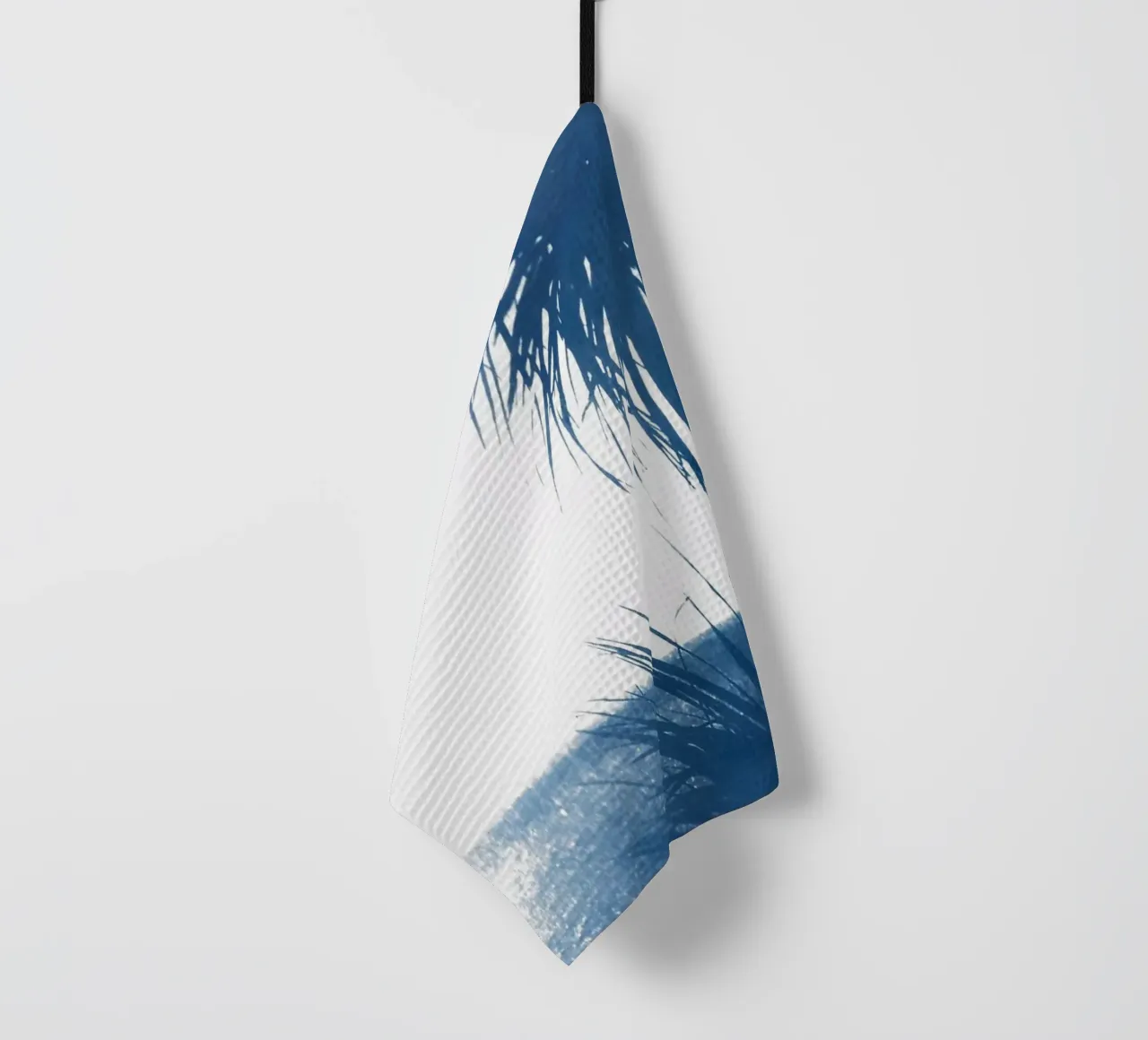 Cyanotype Palm Tree Beach torchon de Kim Hubball Studio
