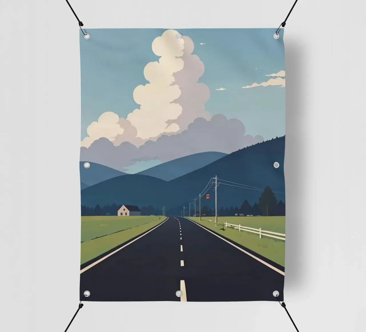 endless road to cloud telo in pvc da Fost