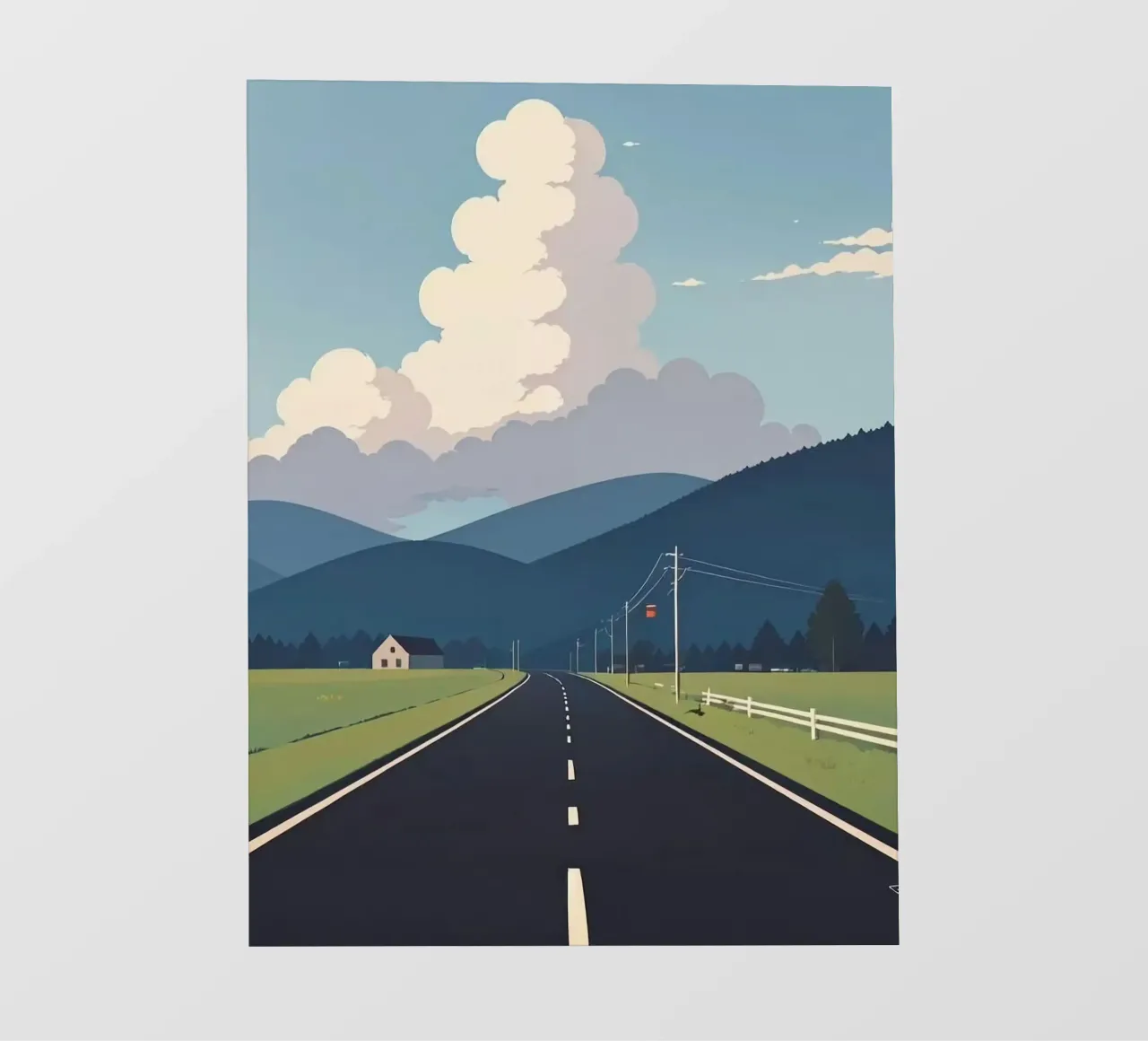 endless road to cloud telo in pvc da Fost