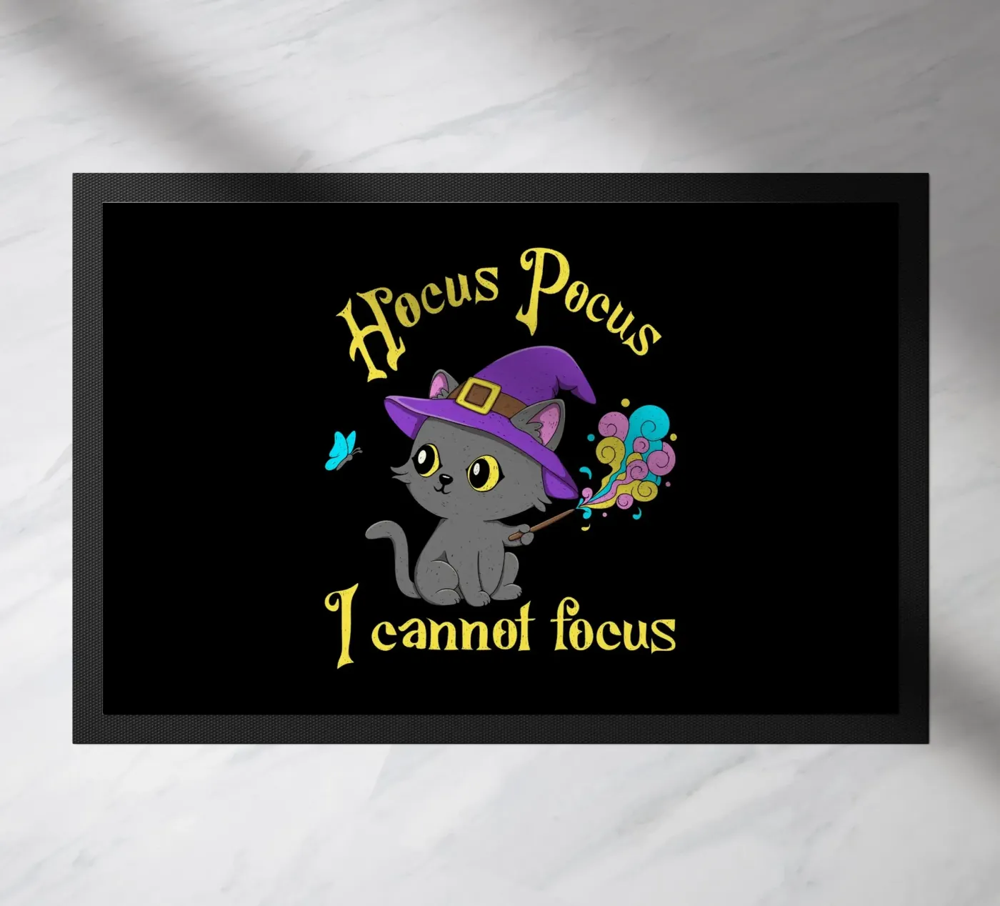 Hocus Pocus I cannot focus doormat by Loobs