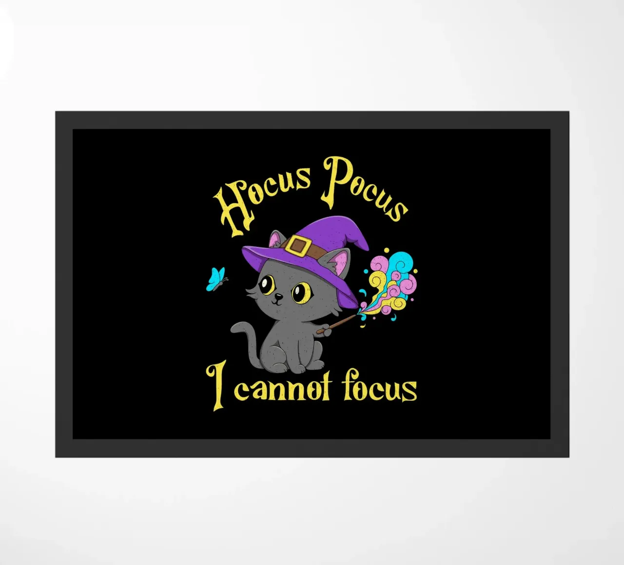 Hocus Pocus I cannot focus doormat by Loobs