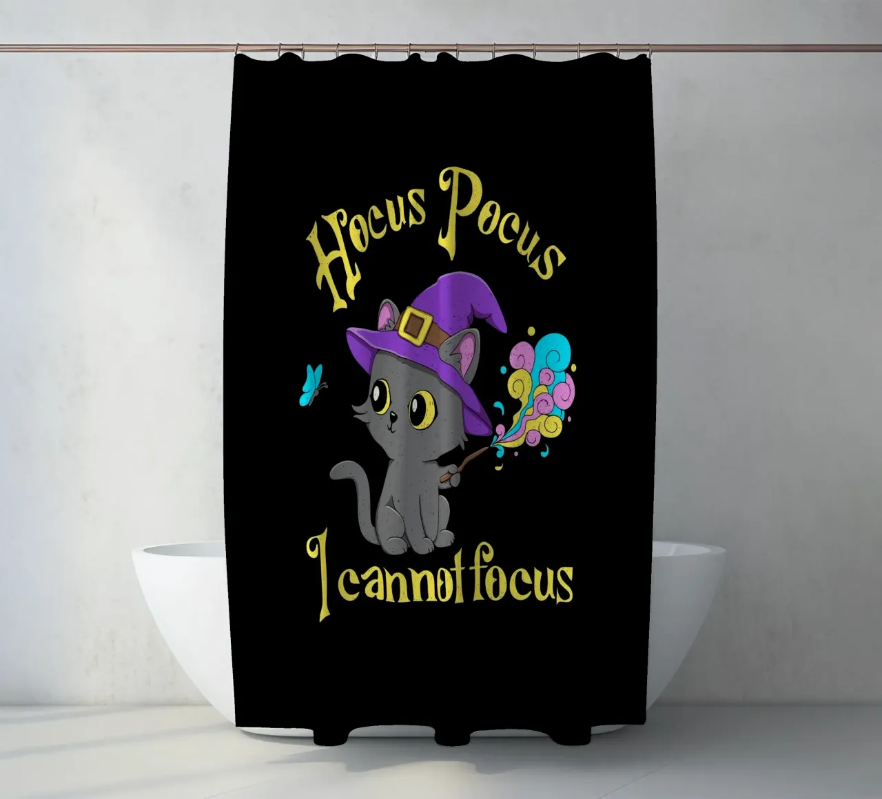 Hocus Pocus Non riesco a concentrarmi tenda da doccia da Loobs