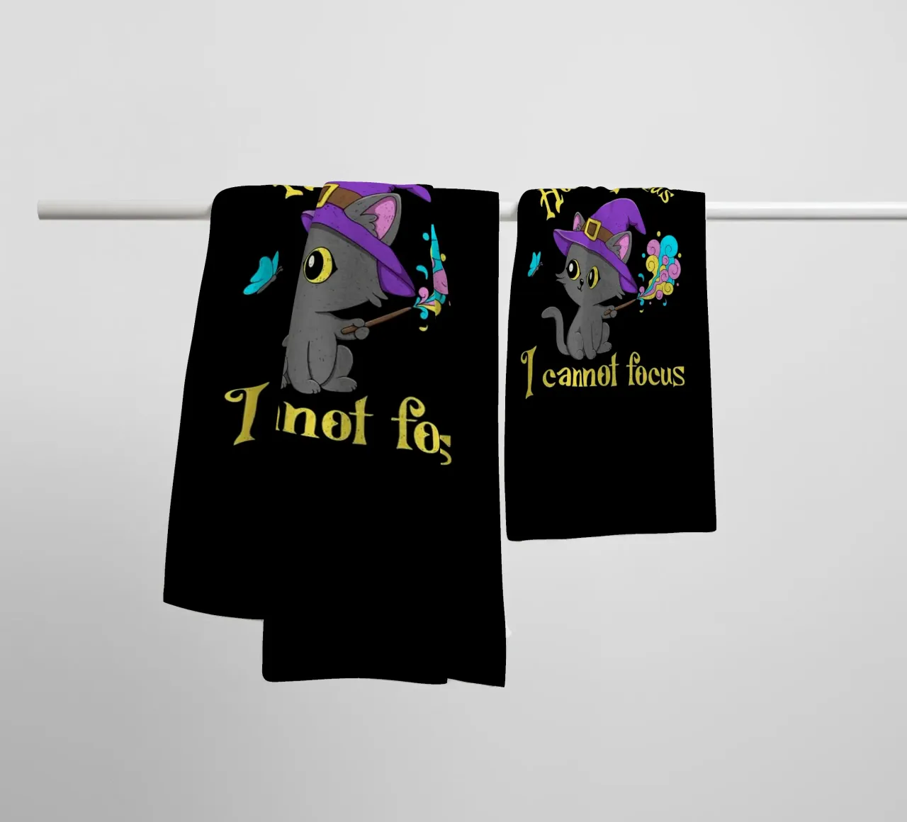Hocus Pocus I cannot focus towel by Loobs