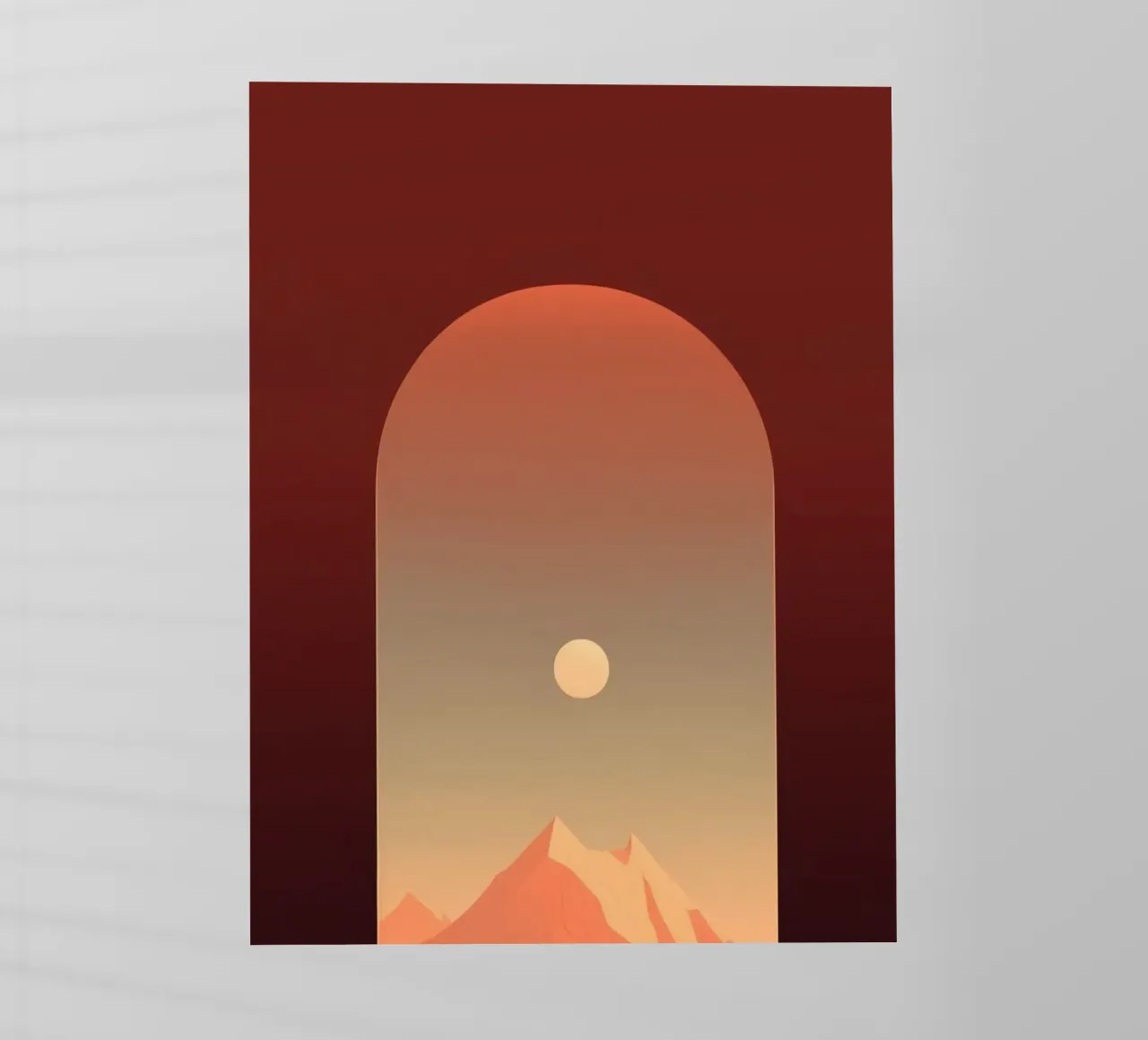 mountain in window pellicola backlit da Fost