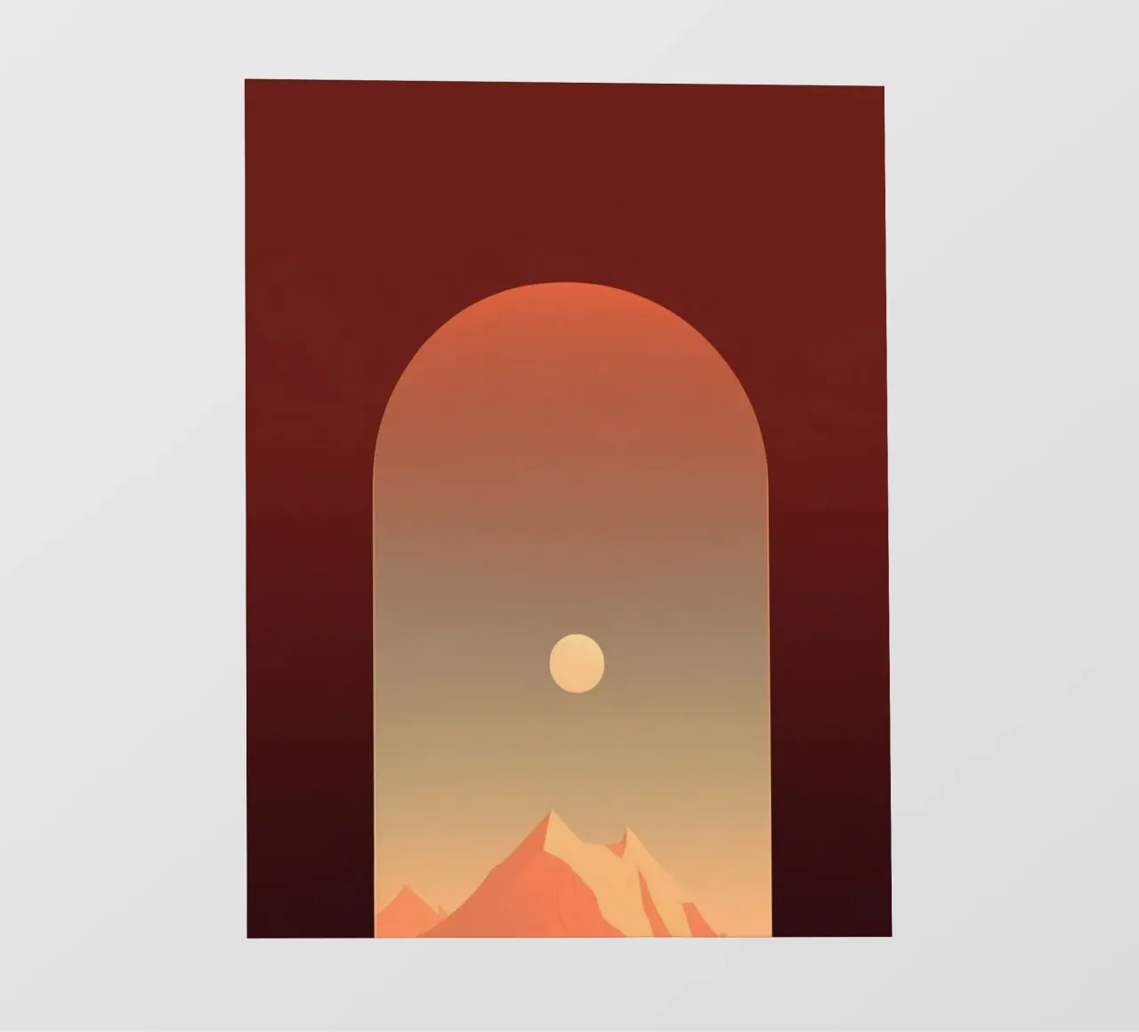 mountain in window pellicola backlit da Fost