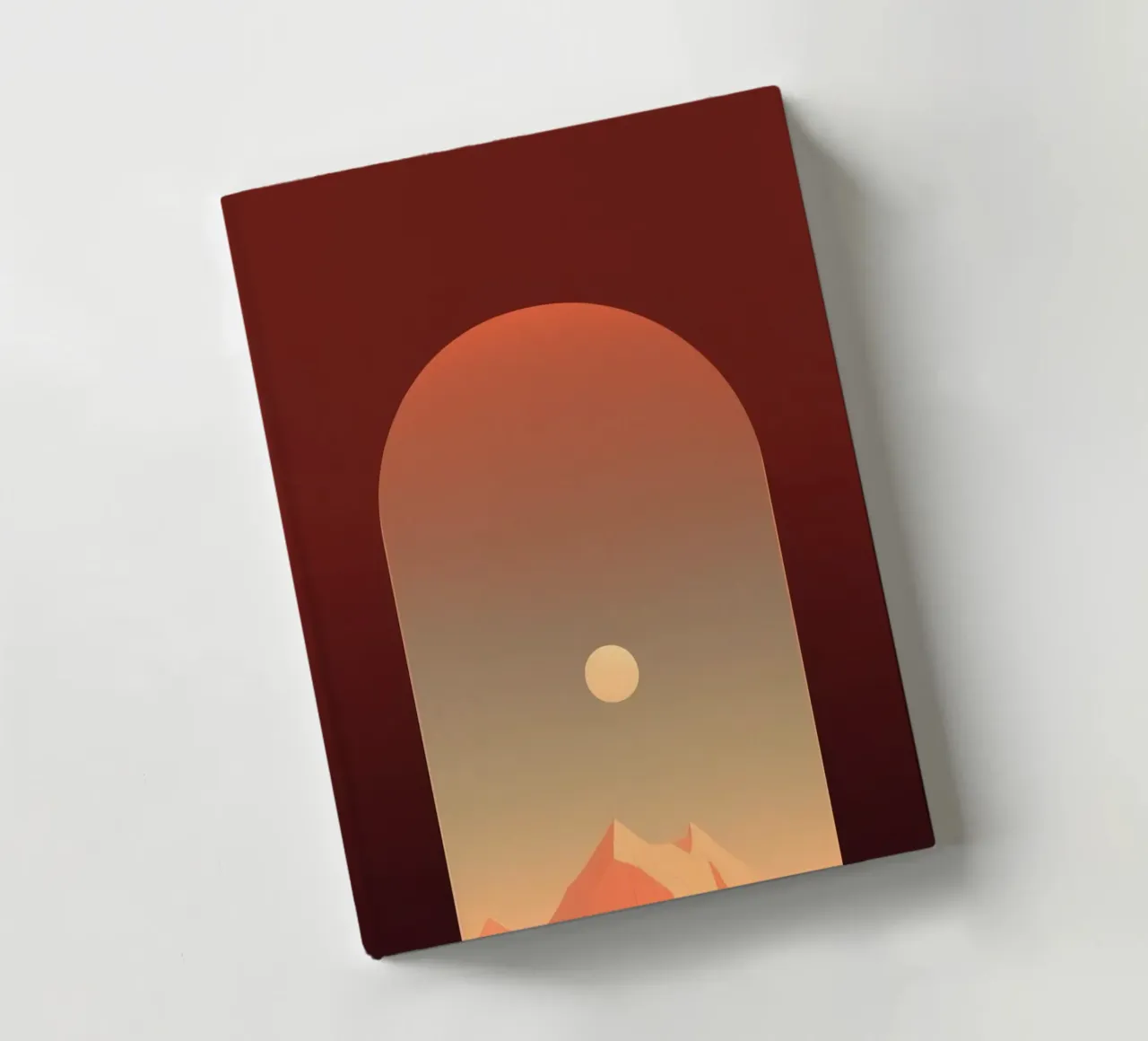 mountain in window notebook by Fost
