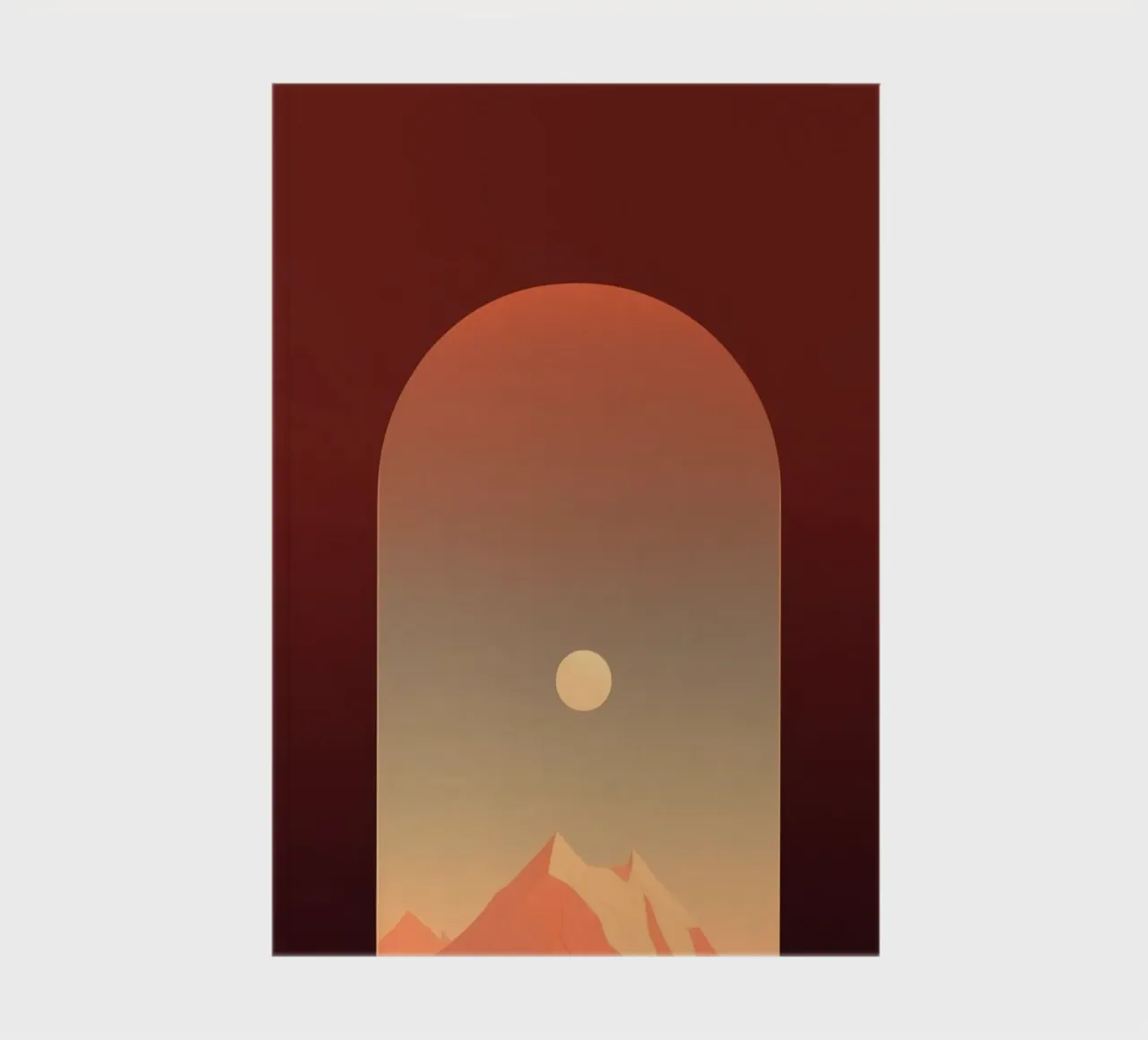mountain in window notebook by Fost