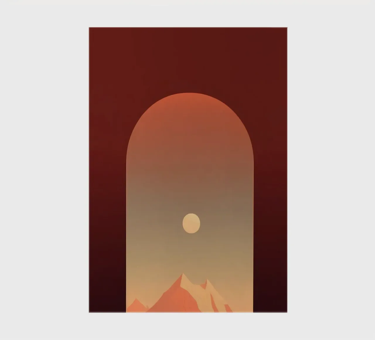 mountain in window notebook by Fost