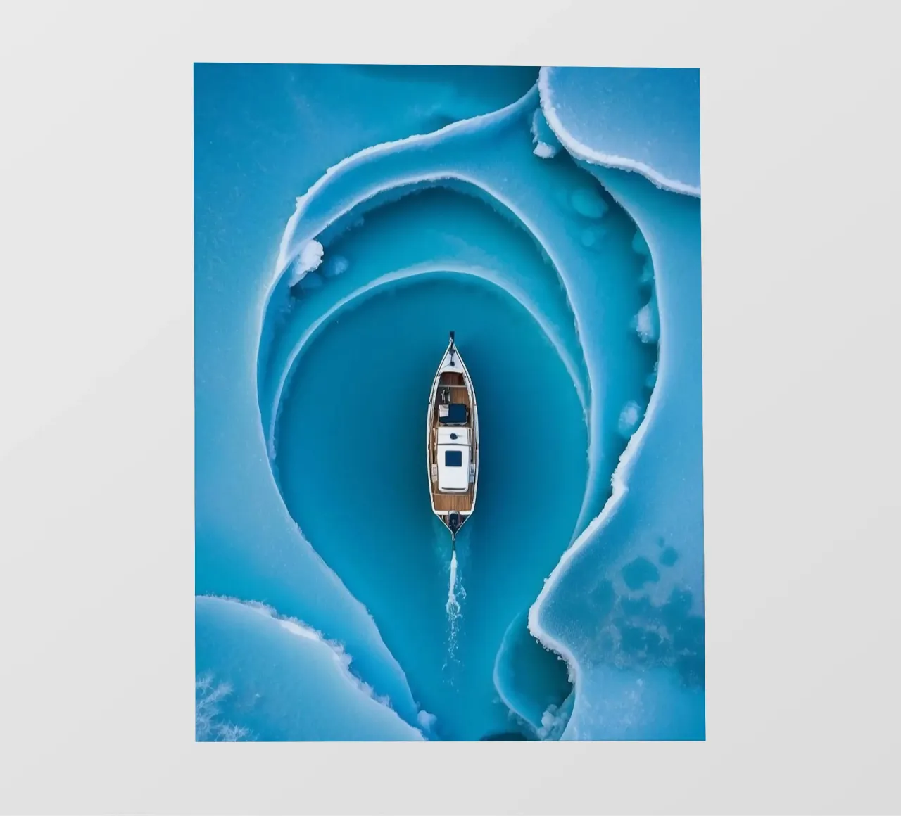 boat in curve land telo in pvc da Fost