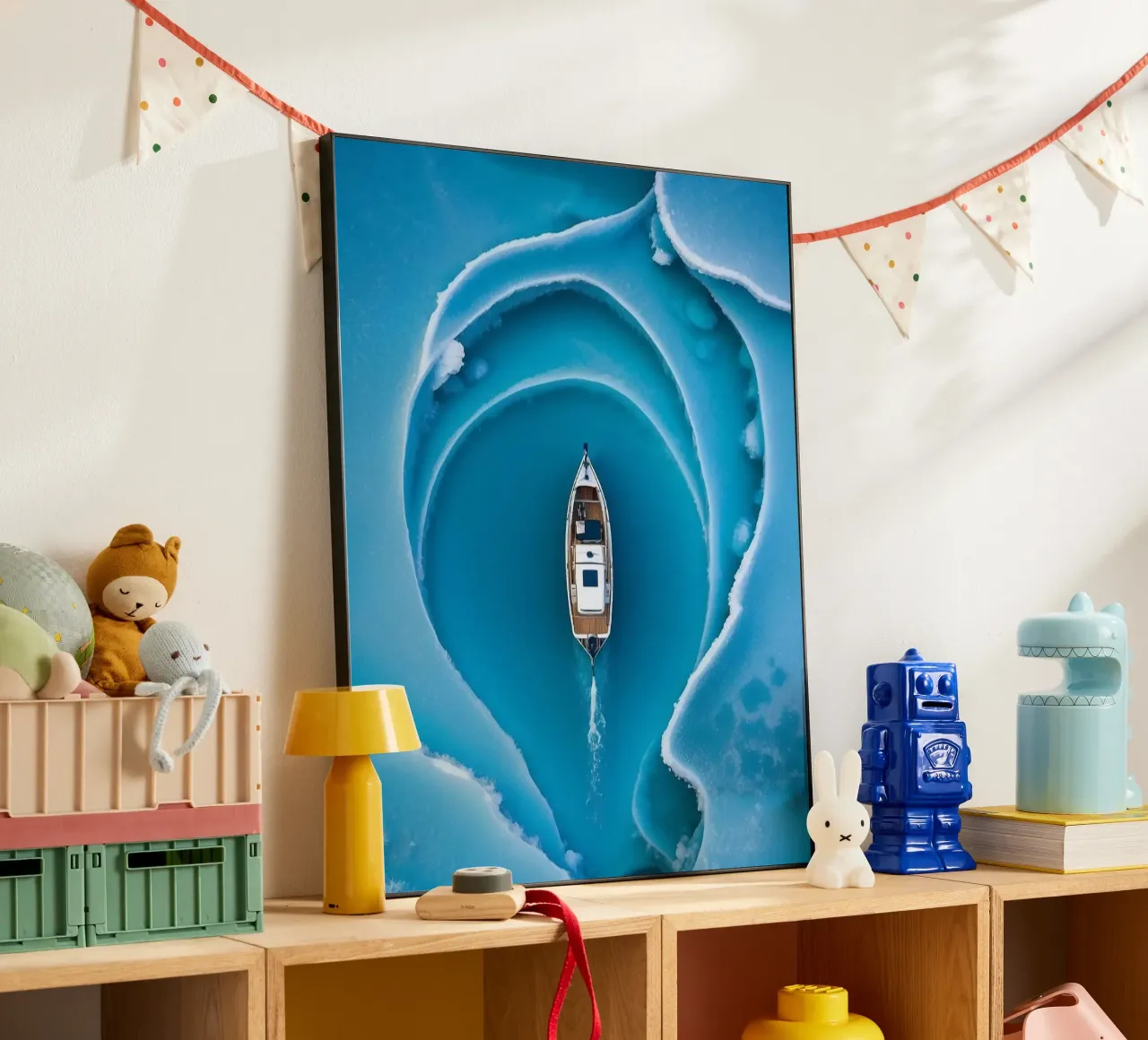 boat in curve land alluminio dibond da Fost