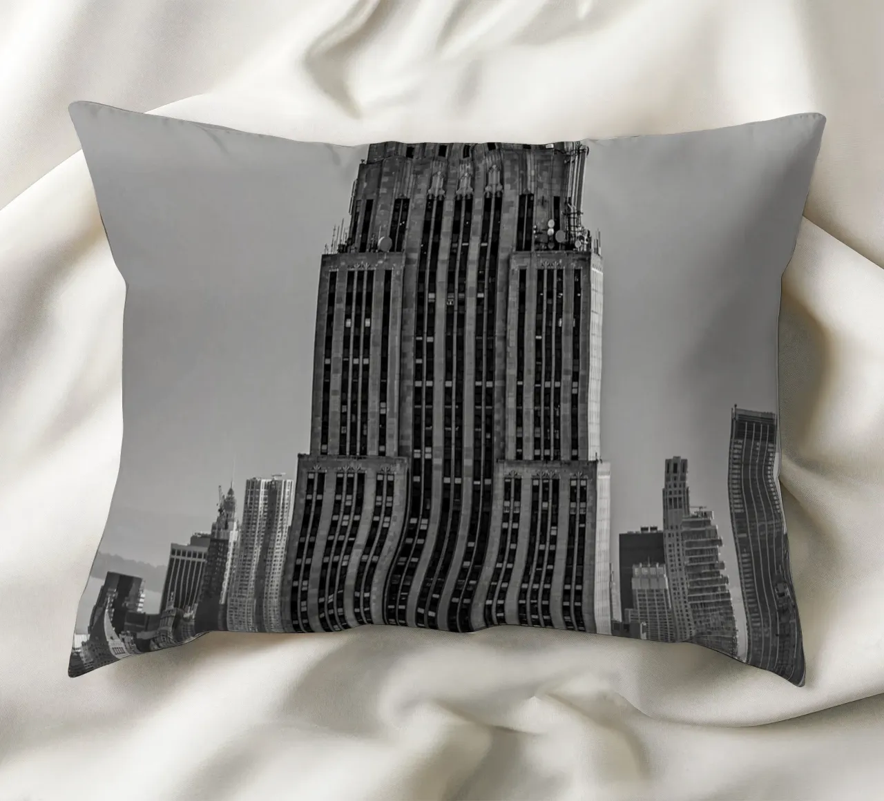 Guglia dell'Empire State Building B&N cuscino da Carinaprint