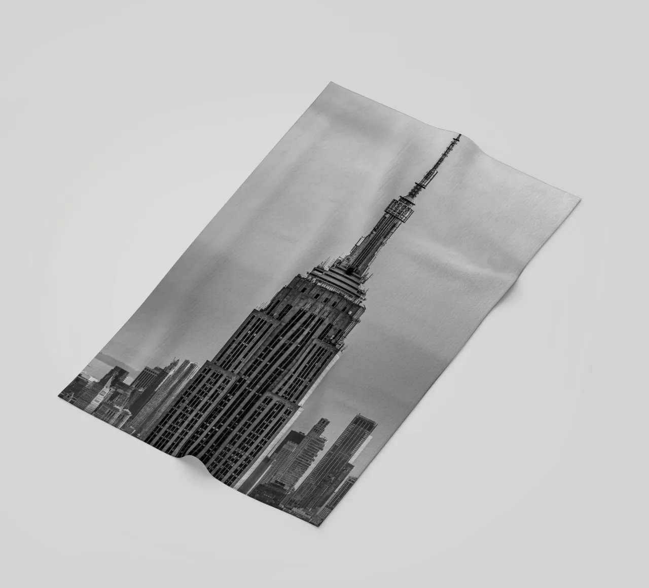 Guglia dell'Empire State Building B&N telo mare da Carinaprint