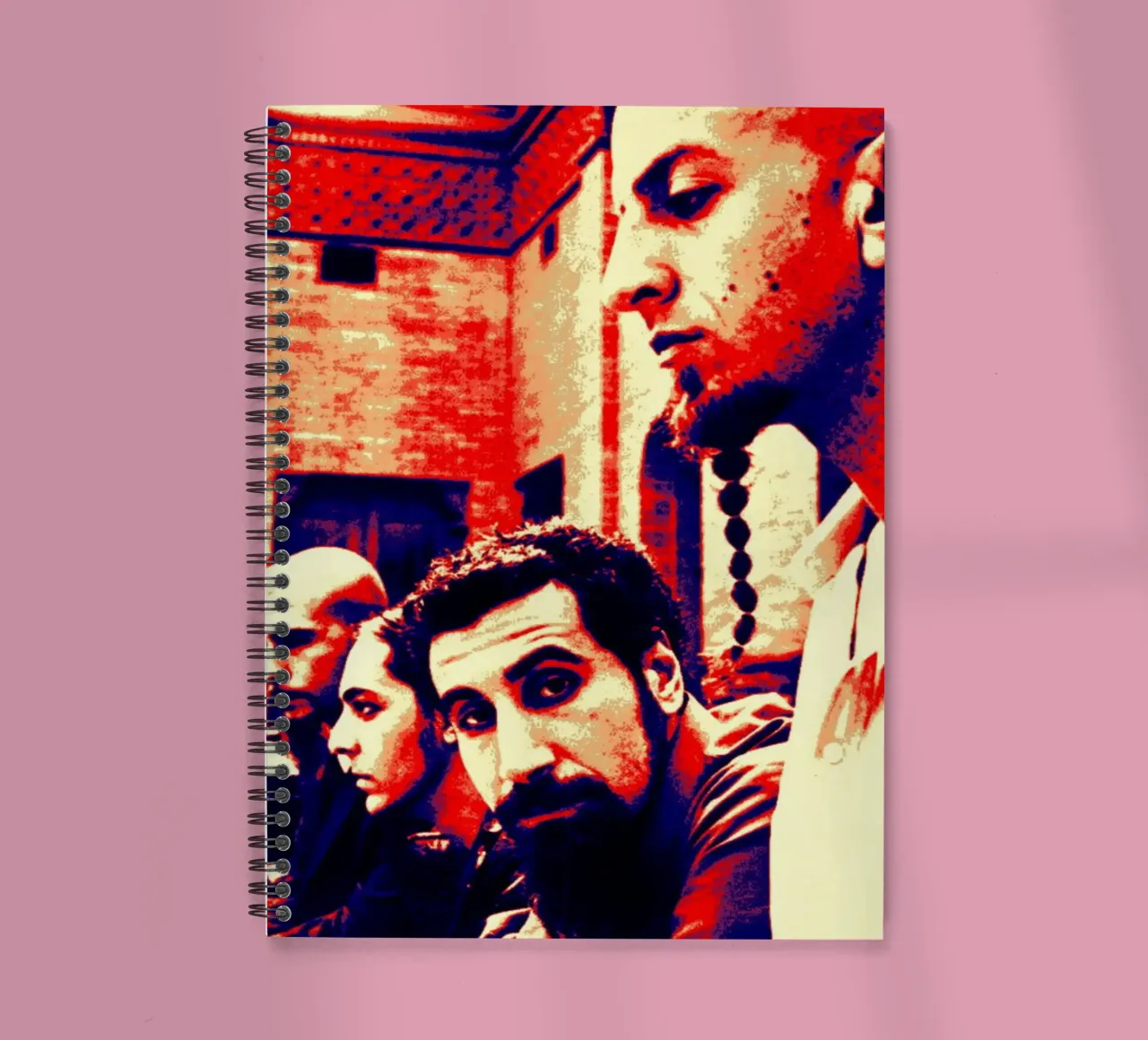 System Of A Down spiral notebook by Lembayung art
