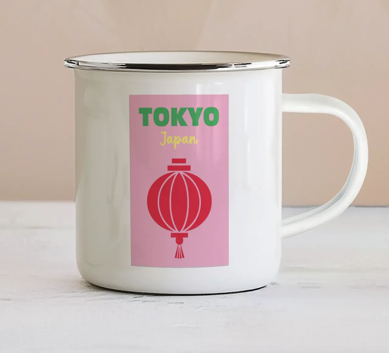 Tokyo, Giappone 02 tazza in smalto da Art Fart